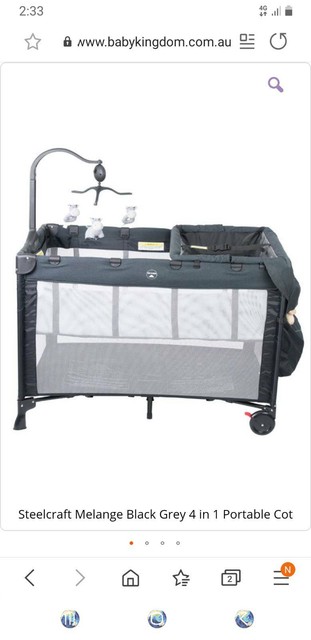 steelcraft portacot bassinet